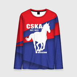 Лонгслив мужской CSKA est. 1911, цвет: 3D-принт