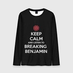 Лонгслив мужской Keep Calm & Breaking Benjamin, цвет: 3D-принт