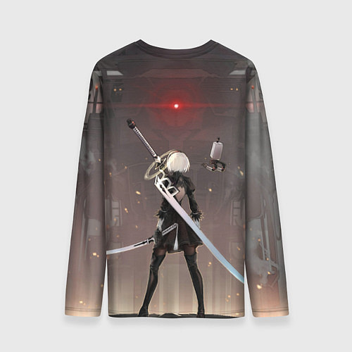 Мужской лонгслив Мечница 2B: Nier / 3D-принт – фото 2
