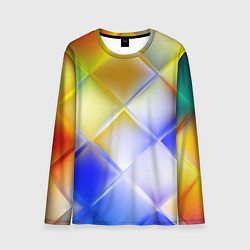 Лонгслив мужской Colorful squares, цвет: 3D-принт