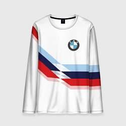 Лонгслив мужской BMW БМВ WHITE, цвет: 3D-принт