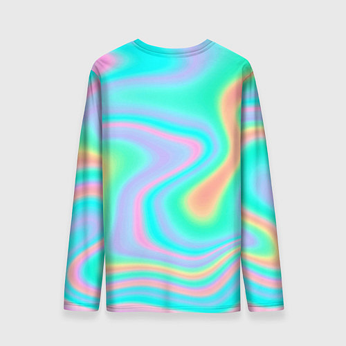 Мужской лонгслив Светлые узоры / 3D-принт – фото 2