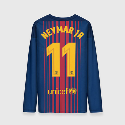 Мужской лонгслив Barcelona FC: Neymar Home 17/18 / 3D-принт – фото 2
