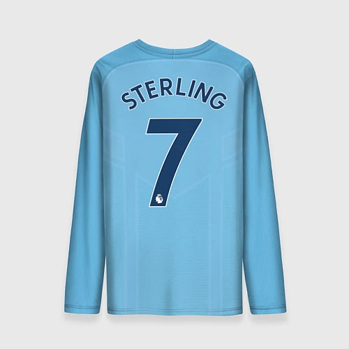 Мужской лонгслив Man City FC: Sterling Home 17/18 / 3D-принт – фото 2