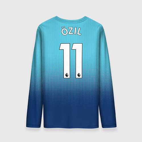Мужской лонгслив Arsenal FC: Ozil Blue Away 17/18 / 3D-принт – фото 2