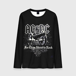 Мужской лонгслив AC DC - gun