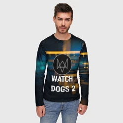 Лонгслив мужской Watch Dogs 2: Tech Scheme, цвет: 3D-принт — фото 2