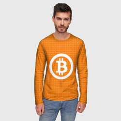 Лонгслив мужской Bitcoin, цвет: 3D-принт — фото 2