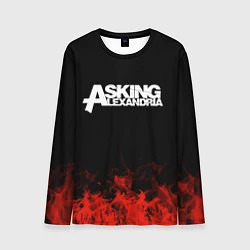 Лонгслив мужской Asking Alexandria: Flame, цвет: 3D-принт