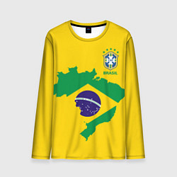Мужской лонгслив Сборная Бразилии: желтая