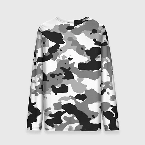 Мужской лонгслив FC Juventus: Camouflage / 3D-принт – фото 2