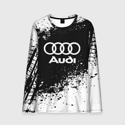Лонгслив мужской Audi: Black Spray, цвет: 3D-принт