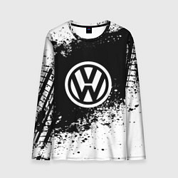 Лонгслив мужской Volkswagen: Black Spray, цвет: 3D-принт