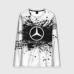 Лонгслив мужской Mercedes-Benz: Black Spray, цвет: 3D-принт
