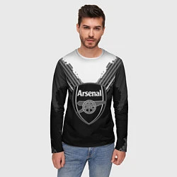 Лонгслив мужской FC Arsenal: Black Style, цвет: 3D-принт — фото 2
