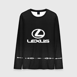 Лонгслив мужской Lexus: Black Abstract, цвет: 3D-принт