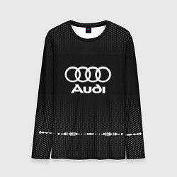 Лонгслив мужской Audi: Black Abstract, цвет: 3D-принт