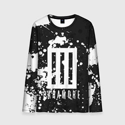 Лонгслив мужской Paramore: Black & White, цвет: 3D-принт