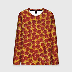 Лонгслив мужской Пицца пепперони, цвет: 3D-принт