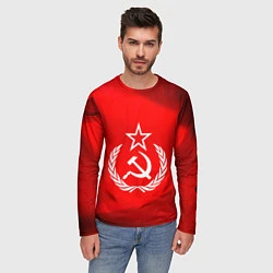 Лонгслив мужской Патриот СССР, цвет: 3D-принт — фото 2