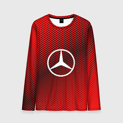 Лонгслив мужской Mercedes: Red Carbon, цвет: 3D-принт