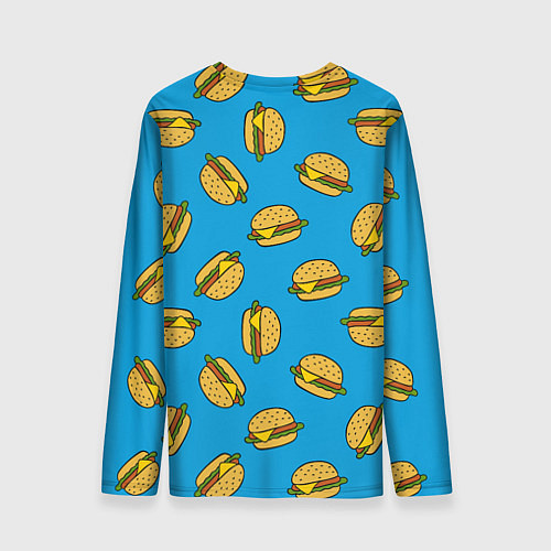 Мужской лонгслив Любитель бургеров / 3D-принт – фото 2