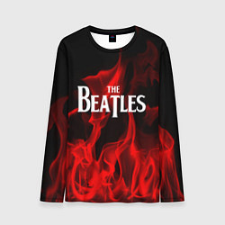 Лонгслив мужской The Beatles: Red Flame, цвет: 3D-принт