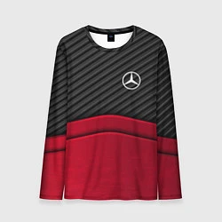 Мужской лонгслив Mercedes Benz: Red Carbon