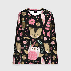 Мужской лонгслив Лесные друзья