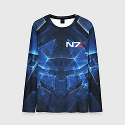 Мужской лонгслив Mass Effect: Blue Armor N7