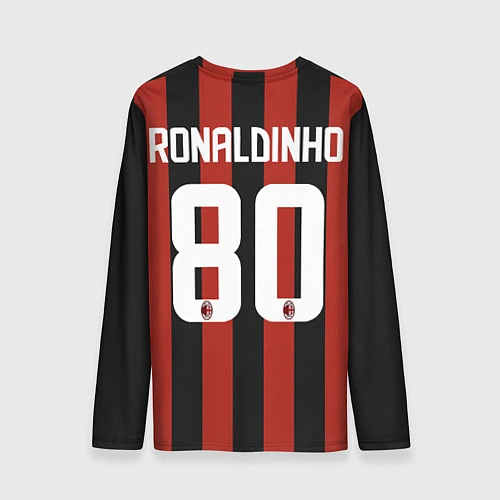 Мужской лонгслив AC Milan: Ronaldo Retro / 3D-принт – фото 2