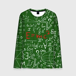Лонгслив мужской E=mc2: Green Style, цвет: 3D-принт