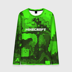 Лонгслив мужской Minecraft: Green World, цвет: 3D-принт