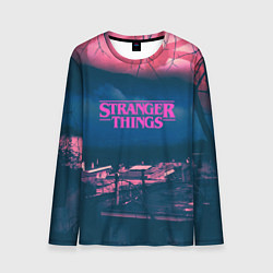 Мужской лонгслив Stranger Things: Pink Heaven