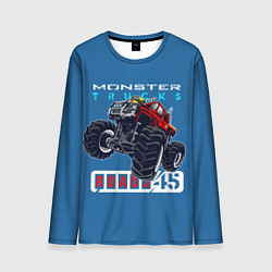 Лонгслив мужской Monster trucks, цвет: 3D-принт