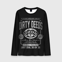 Лонгслив мужской AC/DC: Dirty Deeds, цвет: 3D-принт
