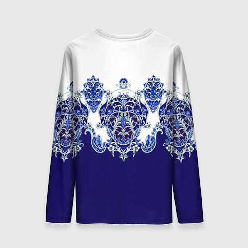 Мужской лонгслив Растительный орнамент / 3D-принт – фото 2