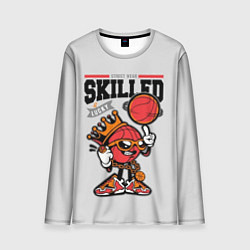 Лонгслив мужской Skilled and lucky ball, цвет: 3D-принт