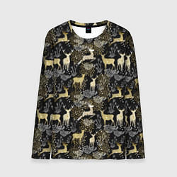 Мужской лонгслив Рождественские олени