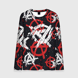 Мужской лонгслив Анархия - паттерн