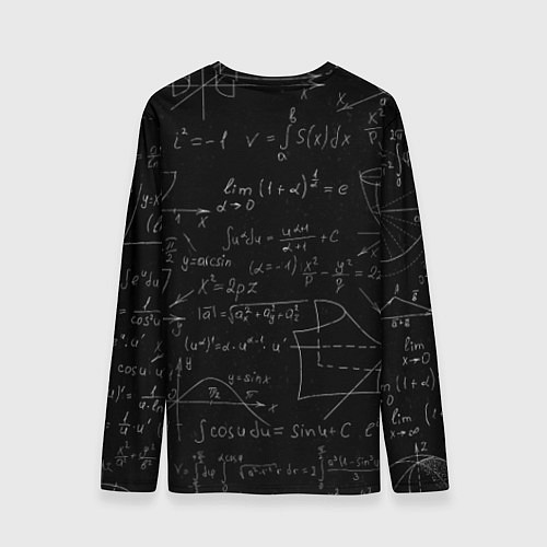Мужской лонгслив ЪУЪ СЪУКА МАТЕМАТИКА / 3D-принт – фото 2
