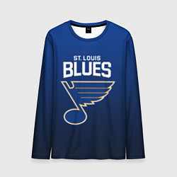 Лонгслив мужской St Louis Blues, цвет: 3D-принт