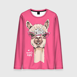 Мужской лонгслив Romantic - llama