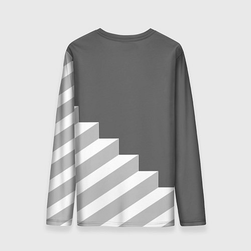 Мужской лонгслив ЪУЪ съука - лестница / 3D-принт – фото 2