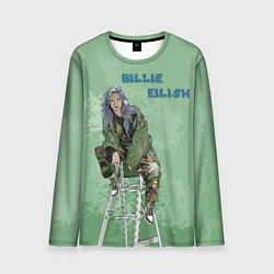 Лонгслив мужской Billie Eilish: Green Motive, цвет: 3D-принт