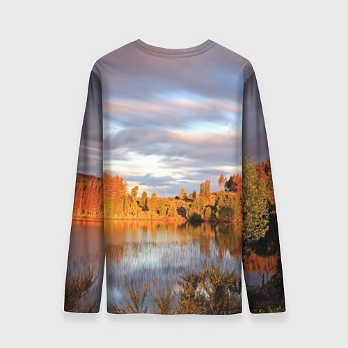 Мужской лонгслив Осень - это небо / 3D-принт – фото 2