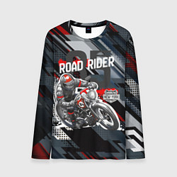 Мужской лонгслив Road rider мотоциклист