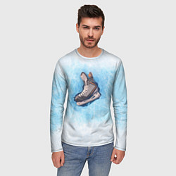Лонгслив мужской Фмгурное катание, цвет: 3D-принт — фото 2