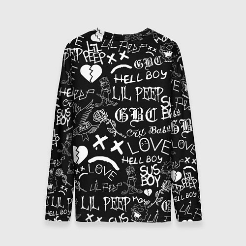 Мужской лонгслив LIL PEEP LOGOBOMBING / 3D-принт – фото 2