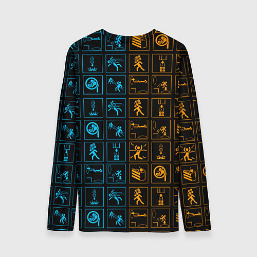 Мужской лонгслив PORTAL / 3D-принт – фото 2